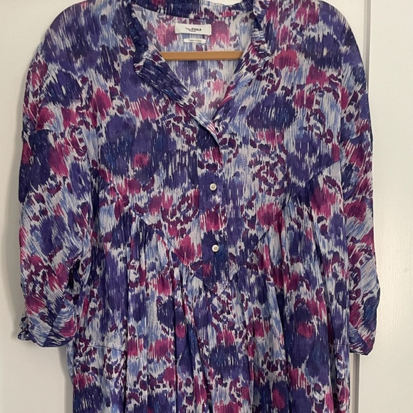 Isabel Marant Etoile Mazea Dress Size 38 Floral Print French Western Mini S-M - Picture 13 of 13